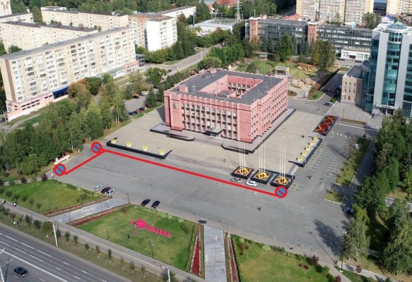 Парковку у здания администрации Ижевска временно закроют 30 апреля 