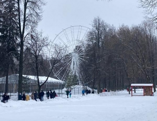 27-метровое колесо обозрения начали устанавливать в парке имени Кирова в Ижевске