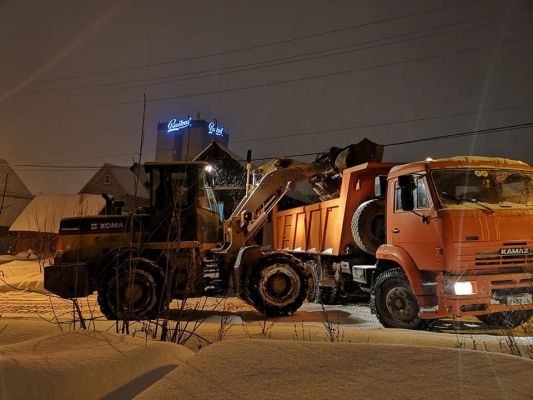 Снег из частного сектора в Ижевске начнут вывозить в преддверии паводка