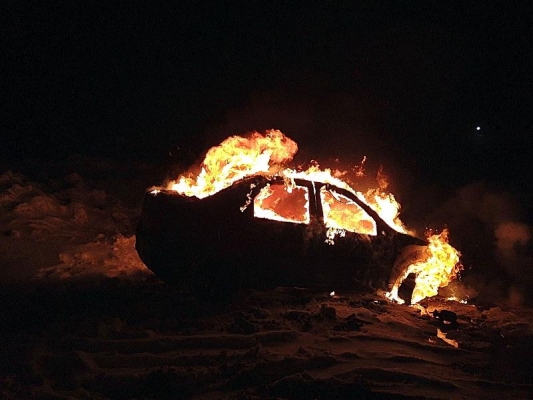 В Увинском районе в загоревшейся машине погиб житель Ижевска