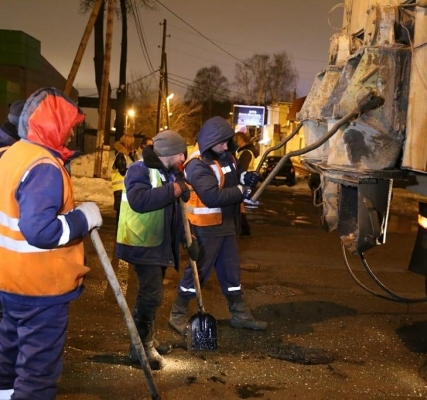 Олег Бекмеметьев: ямочный ремонт в Ижевске проводят каждую ночь
