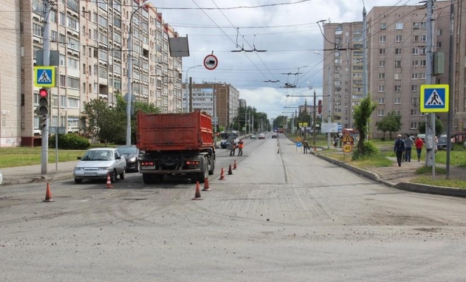 В Ижевске начали ремонтировать улицу Клубная