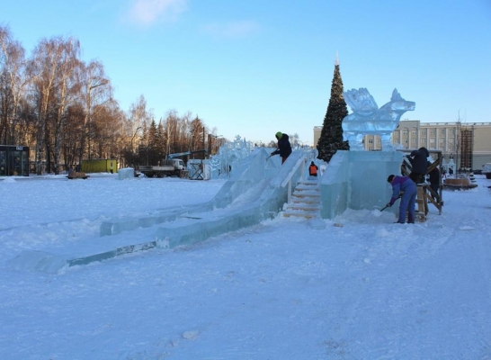 Ледовая горка для особенных детей появится на Центральной площади Ижевска
