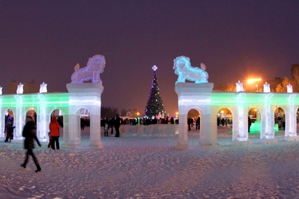 Новогодний городок на Центральной площади Ижевска начнут монтировать 2 декабря
