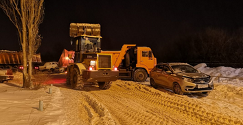 Стали известны места уборки снега в Ижевске в ночь на 14 января