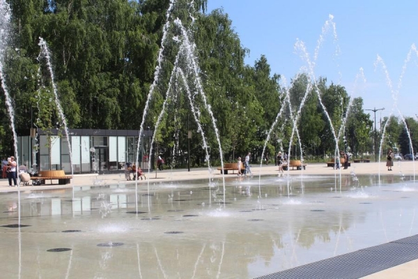 Светомузыкальный фонтан в Ижевске законсервируют на зиму