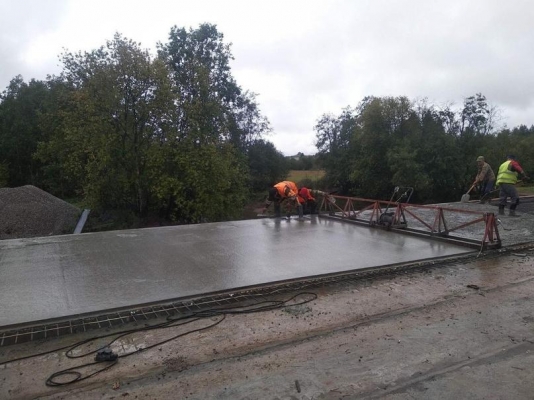 Мост через реку Пызеп в Кезском районе готовится к завершению ремонта в рамках нацпроекта