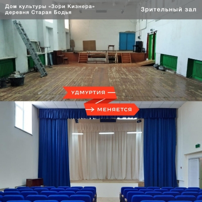 Дом культуры отремонтировали в Кизнерском районе Удмуртии