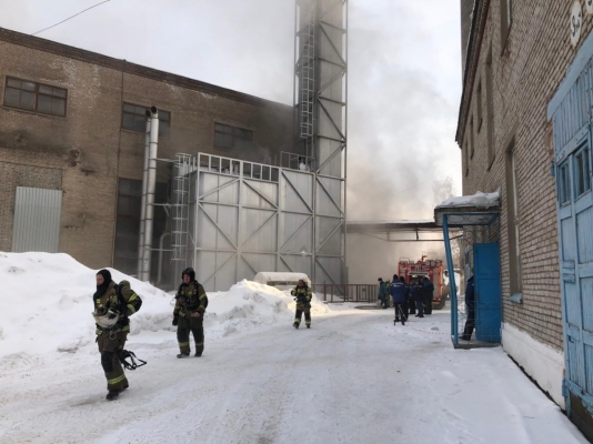 Пожар произошел на одном из заводов Ижевска