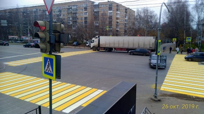 Разметку из термопластика нанесли на улице Удмуртская в Ижевске