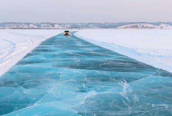 Грузоподъемность ледовой переправы через Каму снизили в Удмуртии