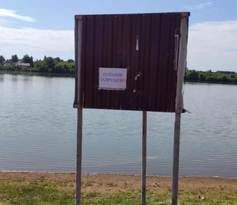 В селе Алнаши запрещено купаться в пруду