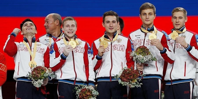 Воткинский гимнаст Давид Белявский помог сборной России впервые выиграть Чемпионат мира