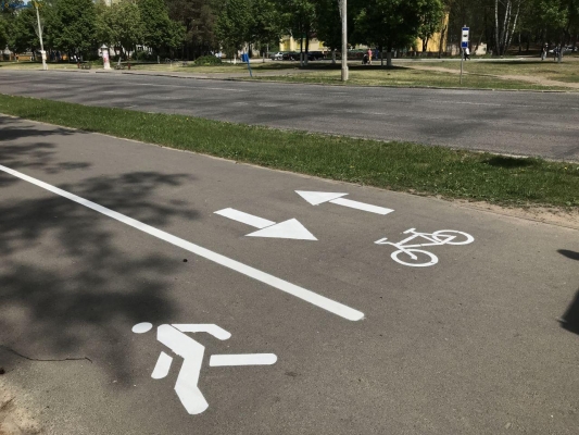 Разметку на велодорожках в Ижевске обновят этим летом