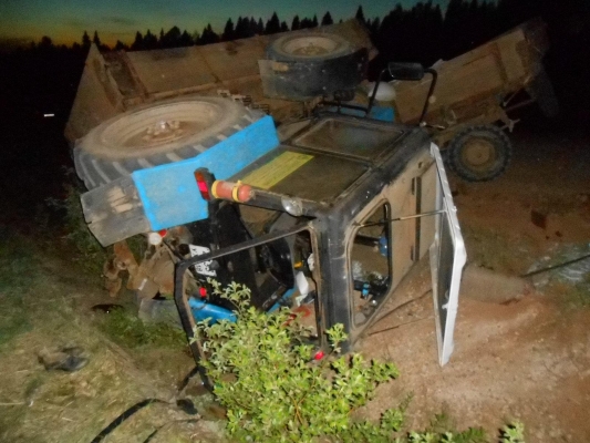 Пассажир трактора погиб в Балезинском районе Удмуртии