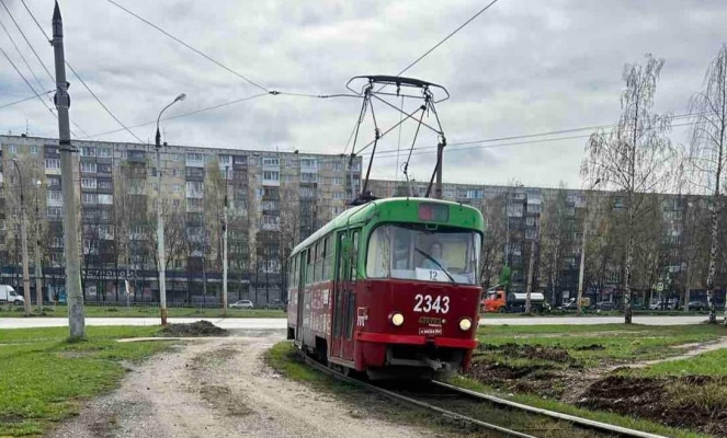В Ижевске временно перенесли трамвайную остановку «улица Ворошилова»