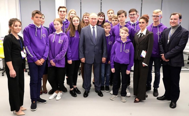 Владимир Путин принял участие в открытии юношеского технопарка «Академия «Калашников» в Ижевске