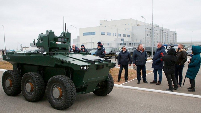 Российский робот «Маркер» будет поражать танки Abrams и Leopard