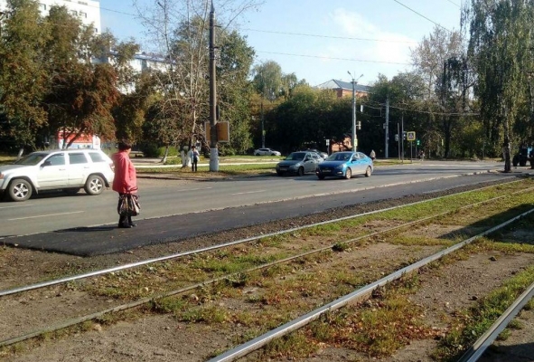 Остановку трамваев возле Сельхозакадемии в Ижевске вернули на прежнее место