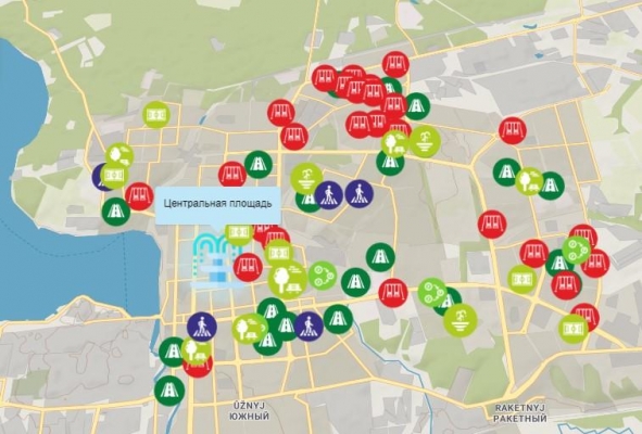 Интерактивную карту реальных дел запустили в Ижевске