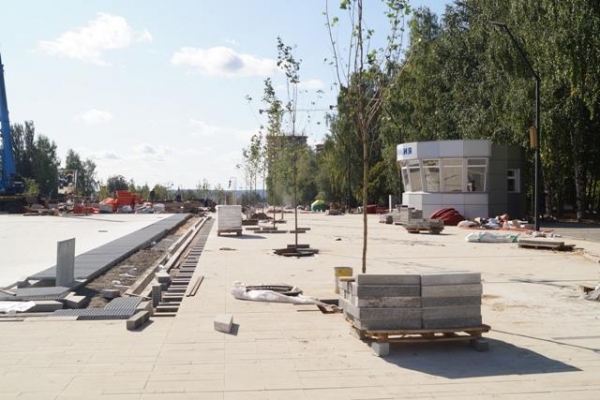 Реконструкцию Центральной площади в Ижевске завершили на 85%