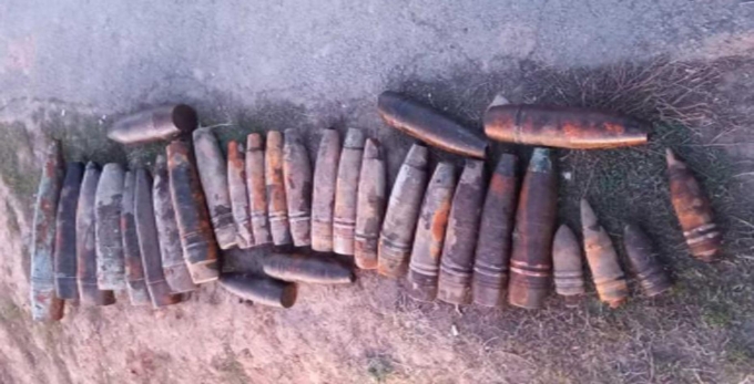 32 артиллерийских снаряда извлекли со дна Пироговского пруда в Удмуртии