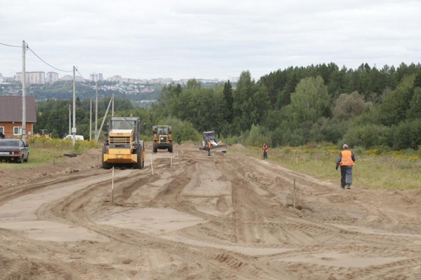 Дороги начали строить в микрорайоне Люлли в Ижевске