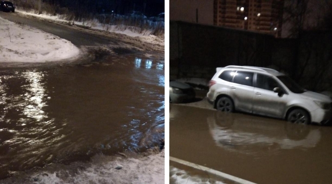 Девять домов по улице Холмогорова в Ижевске остались без воды из-за порыва