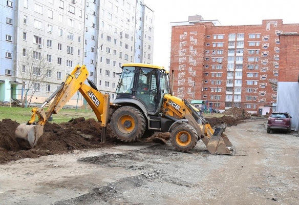 В Ижевске начали благоустраивать 6 дворов по нацпроекту