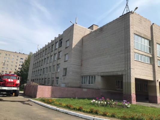 Пожар произошел в здании лицея №45 в Ижевске