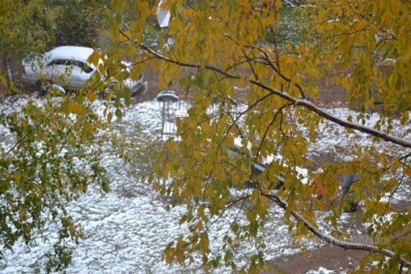 Резкое похолодание и мокрый снег ожидаются в Удмуртии в ближайшие выходные