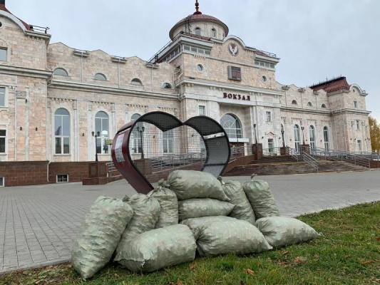 Почти 200 кг пластиковых крышек собрали на вокзале в Ижевске в рамках экологического проекта