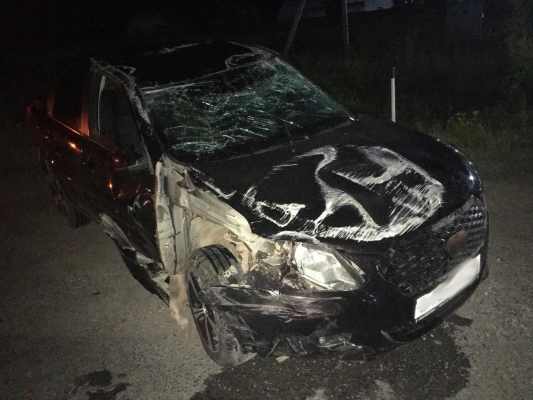 Пьяный водитель получил травмы в опрокинувшемся автомобиле в Воткинском районе Удмуртии
