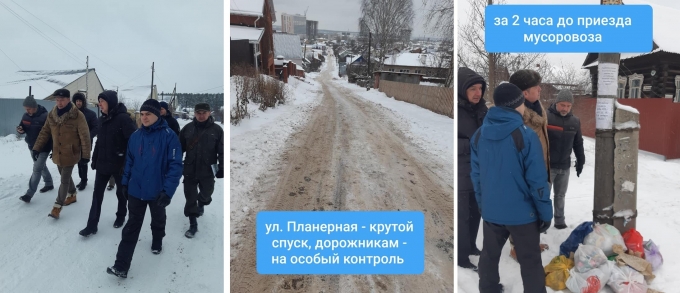 Глава Ижевска оценил качество уборки снега в Ленинском районе города