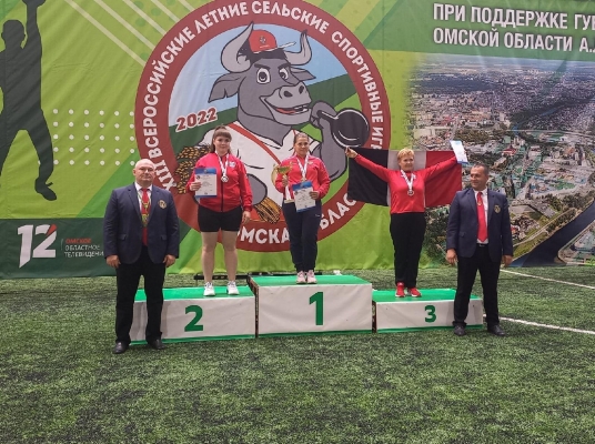 Гиревики из Удмуртии завоевали медали на Всероссийских летних сельских спортивных играх