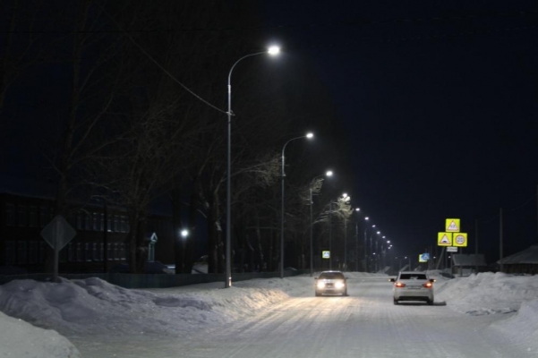 Наружное освещение подключили на автодороге Каракулино-Красный Бор в Удмуртии