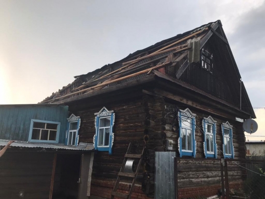6 жилых домов пострадали из-за непогоды в Завьяловском районе Удмуртии