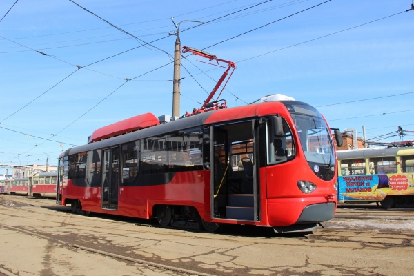 В Ижевске запустили модернизированный низкопольный трамвай