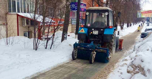 Днём 10 февраля на улицы Ижевска вышла 101 единица снегоуборочной техники