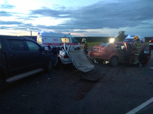 По вине пьяного водителя в Удмуртии два человека погибли и трое попали в больницу 
