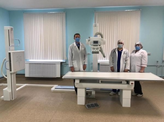 Новый стационарный рентген-аппарат заработал в Граховской районной больнице 