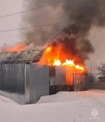 Два газовых баллона вынесли из пожара в Завьяловском районе спасатели, предотвратив разрушения