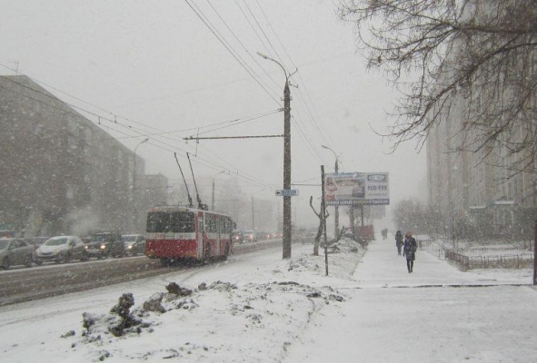 Снегопад и ветер прогнозируют в Удмуртии в ближайшие выходные дни