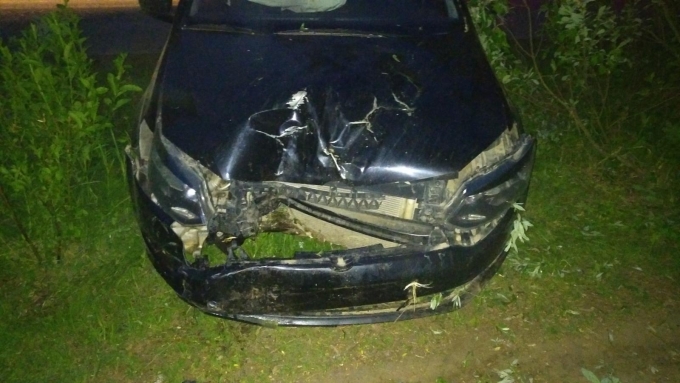 Пьяный водитель иномарки в Удмуртии выехал на тротуар и сбил пешехода