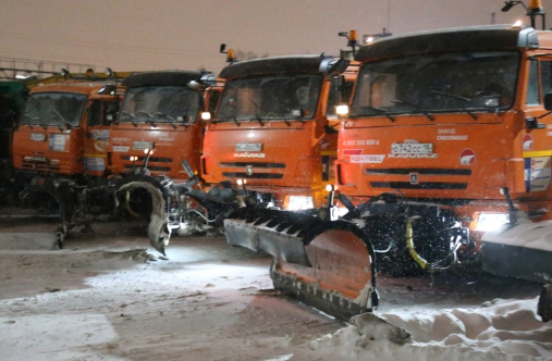 Более 17 тыс. кубометров снега вывезли с улиц Ижевска минувшей ночью