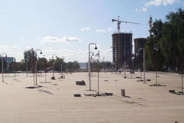 Реконструкцию Центральной площади Ижевска планируют завершить до 10 сентября