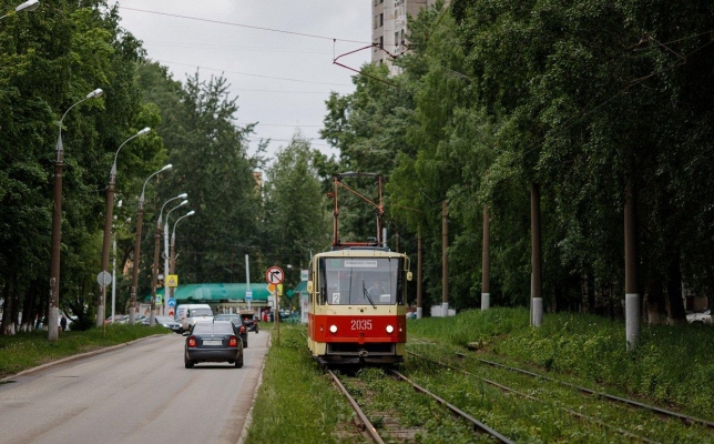 Движение нескольких маршрутов трамваев закроют в Ижевске 13 августа