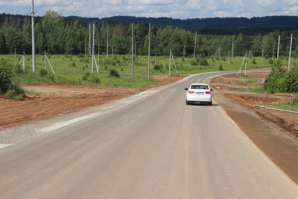 В Якшур-Бодьинском районе Удмуртии восстановили участок дороги, выводящей на трассу М-7 «Волга»