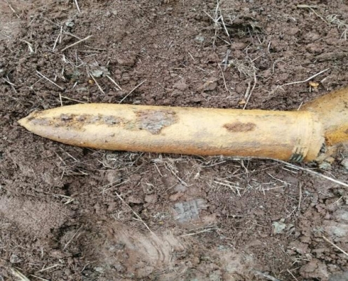 В Удмуртии нашли артиллерийский снаряд времен Гражданской войны