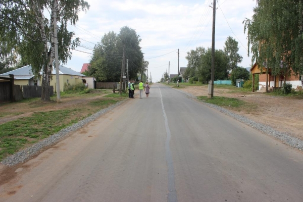 В Воткинском районе Удмуртии завершили дорожный ремонт на семи объектах БКД